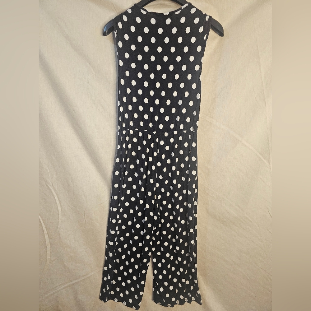 Spense Women Crop Jumpsuit,Size Small, Color: Black and White - Picture 8 of 10